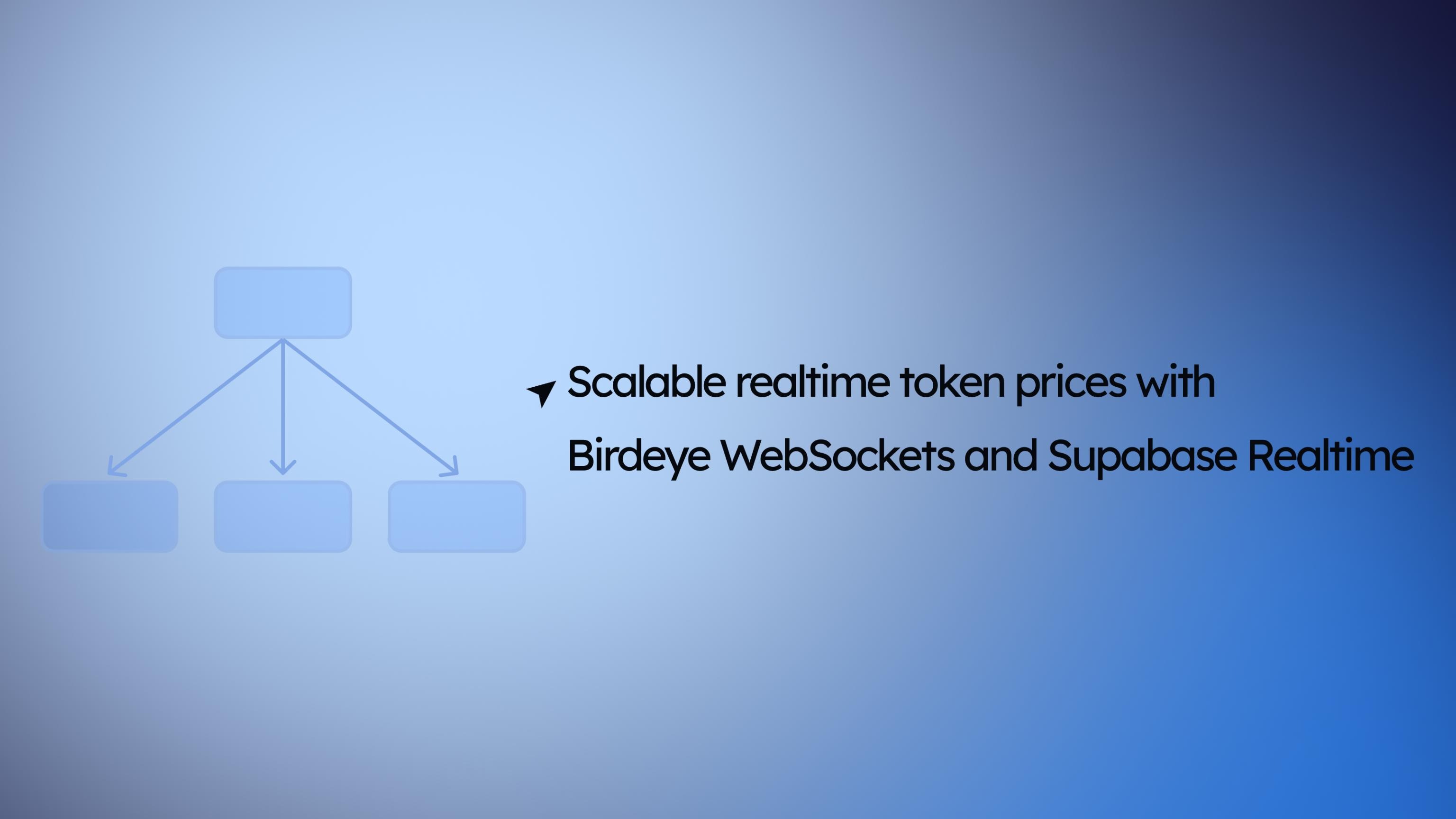 Scalable realtime token prices with Birdeye WebSockets and Supabase Realtime
